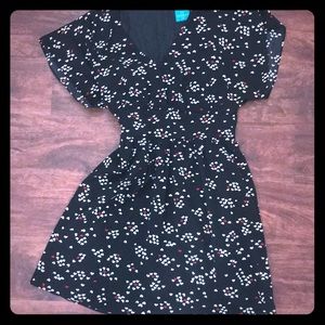 Black dress with hearts